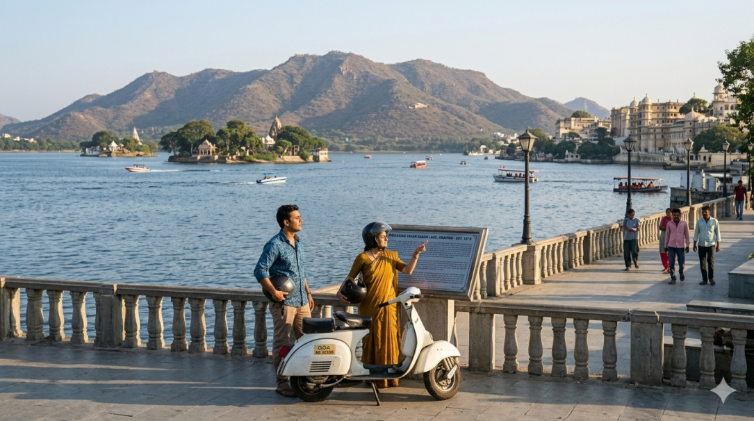 My First Heritage Ride in Udaipur: Exploring the City on a Scooter