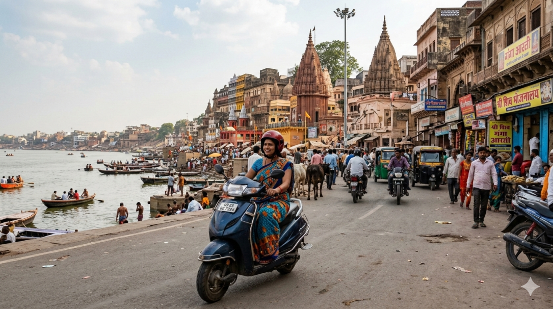 Why Scooter Rental Is a Boon for Exploring the Narrow Streets of Varanasi